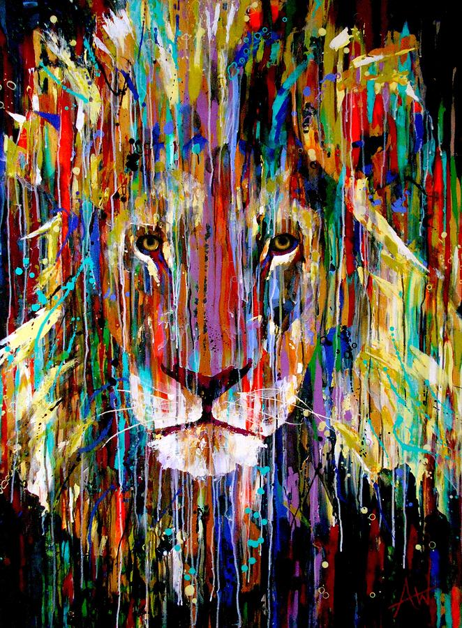 I Am King Large Painting Painting by Angie Wright