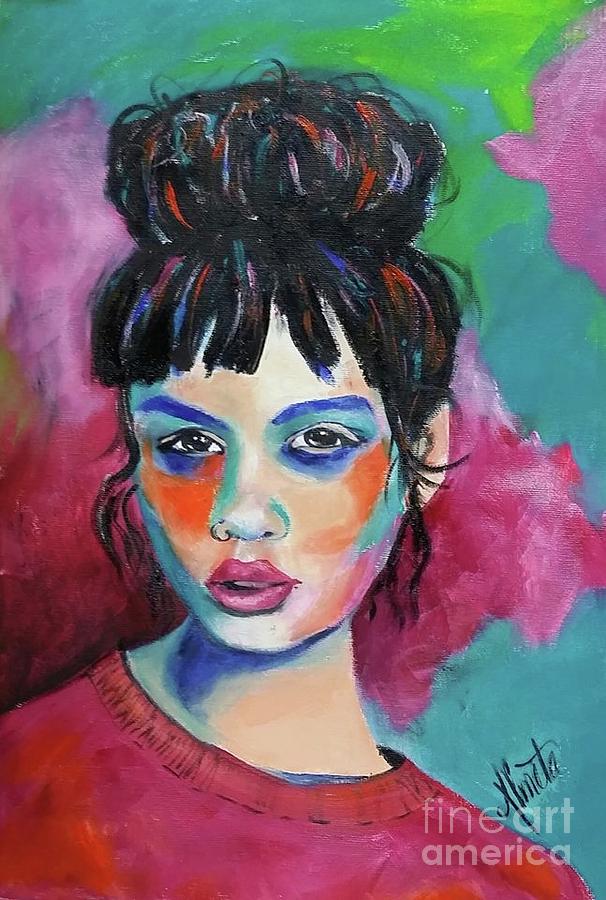 I am Me  Painting by Almeta Lennon