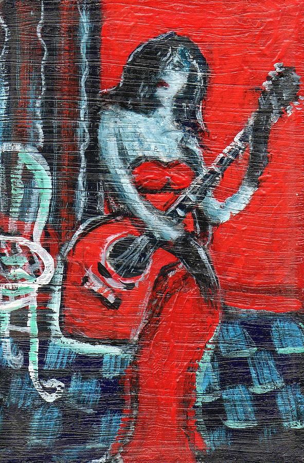 Music Painting - I Am Not a Jukebox by Dennis Tawes