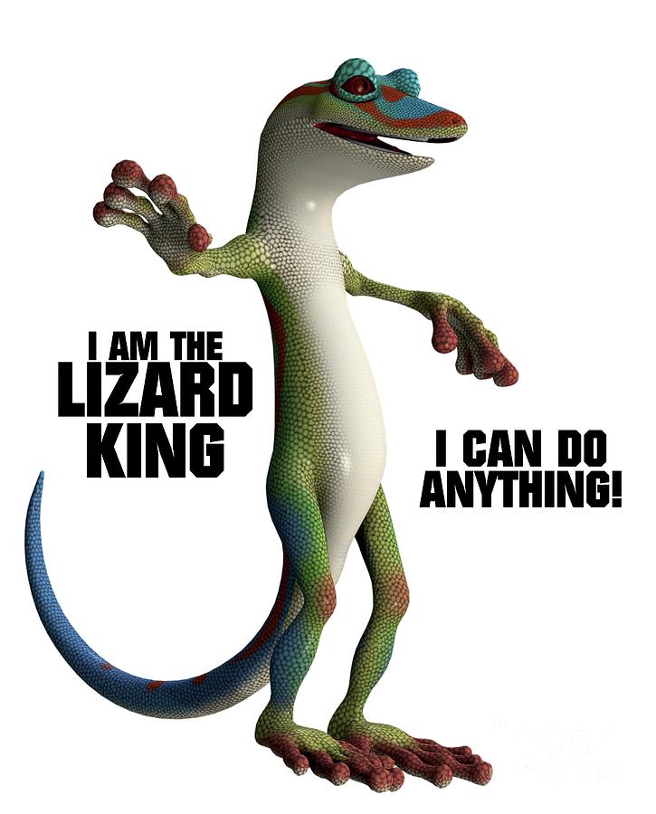 I Am The Lizard King Digital Art