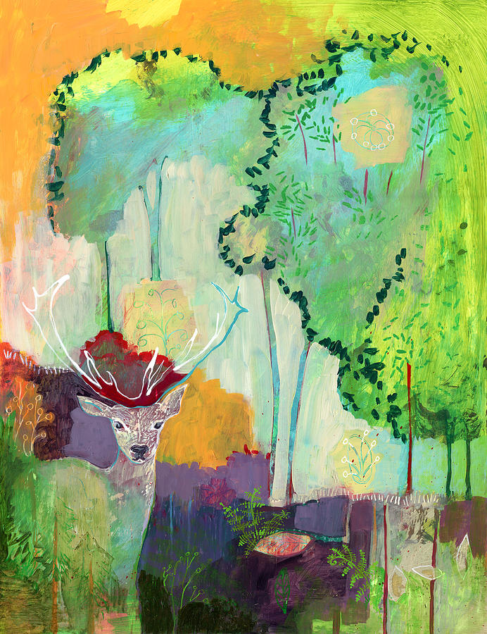 I Am The Meadow In The Forest Painting by Jennifer Lommers