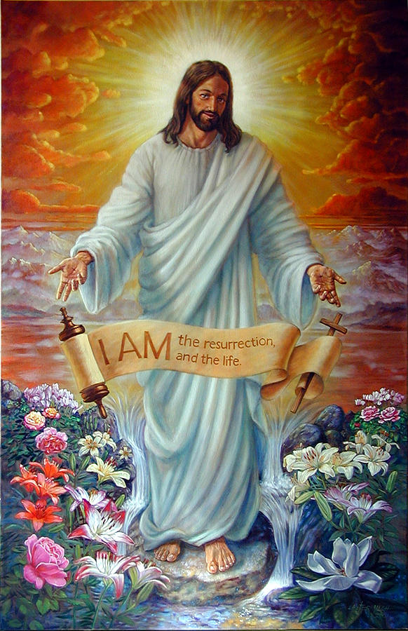 I AM the Resurrection Painting by John Lautermilch
