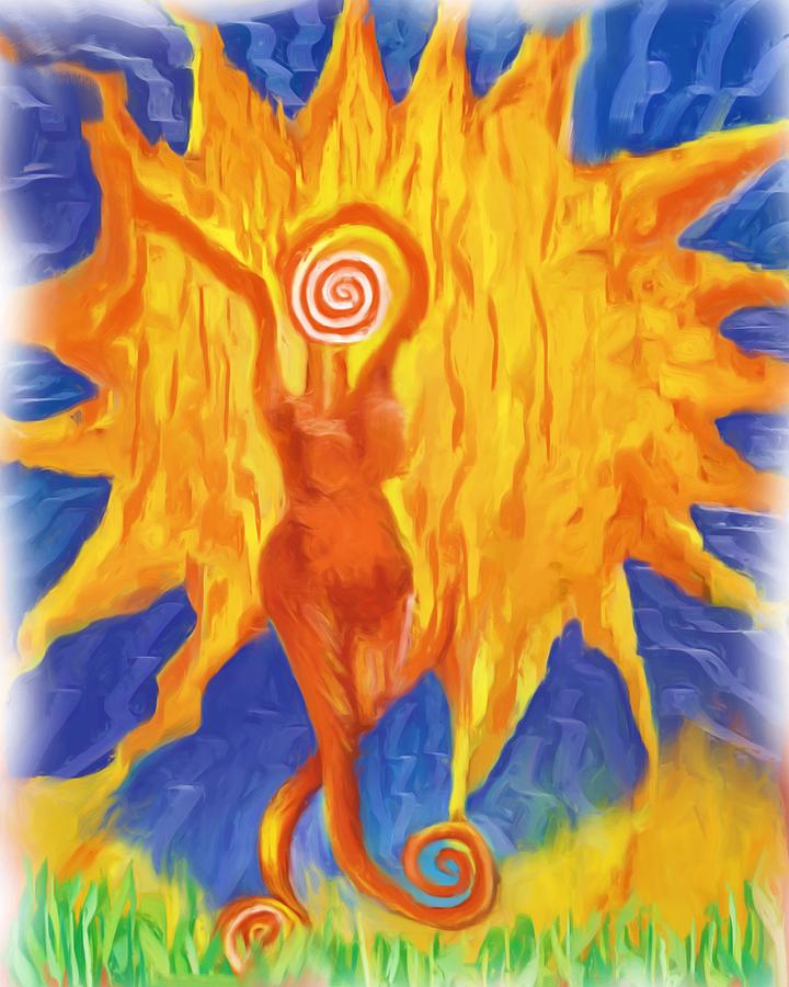 I am the Sun Painting by Shelley Bain