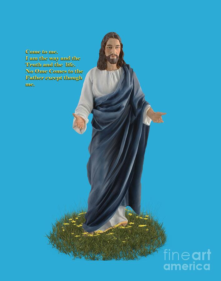 Jesus Christ Digital Art - I am the way John 14 6 by Walter Colvin