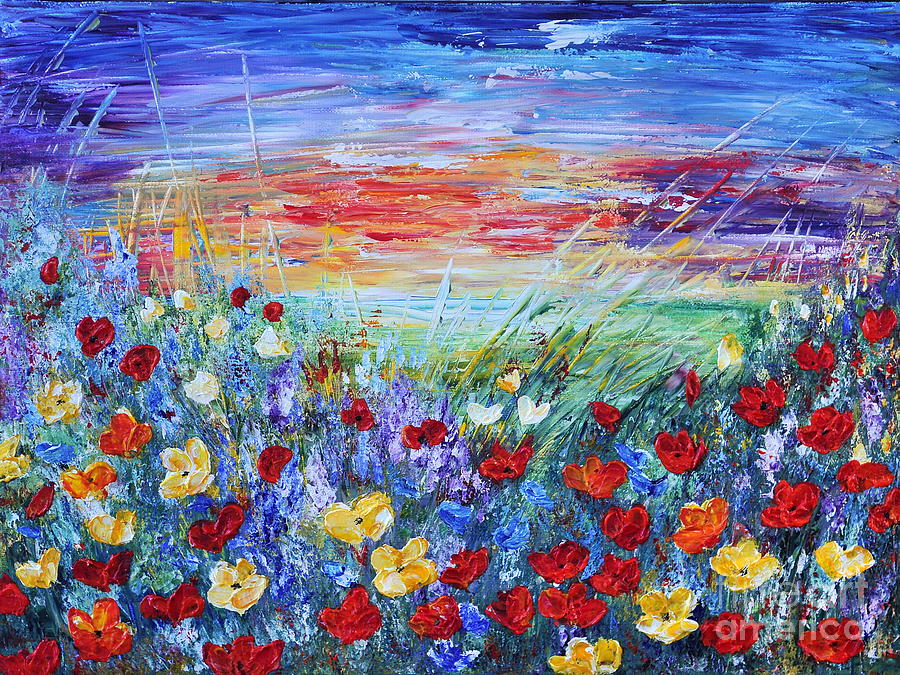 Nature Painting - I Am Thinking About You by Teresa Wegrzyn