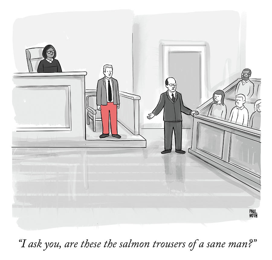 Jury Drawing - I ask you by Paul Noth