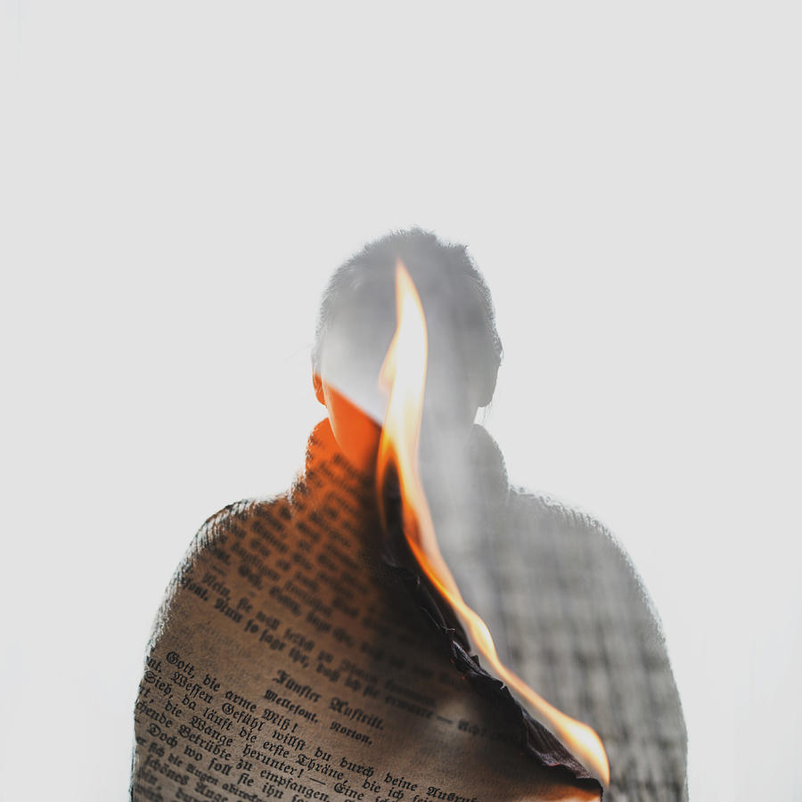 Book Photograph - I burn by Art of Invi