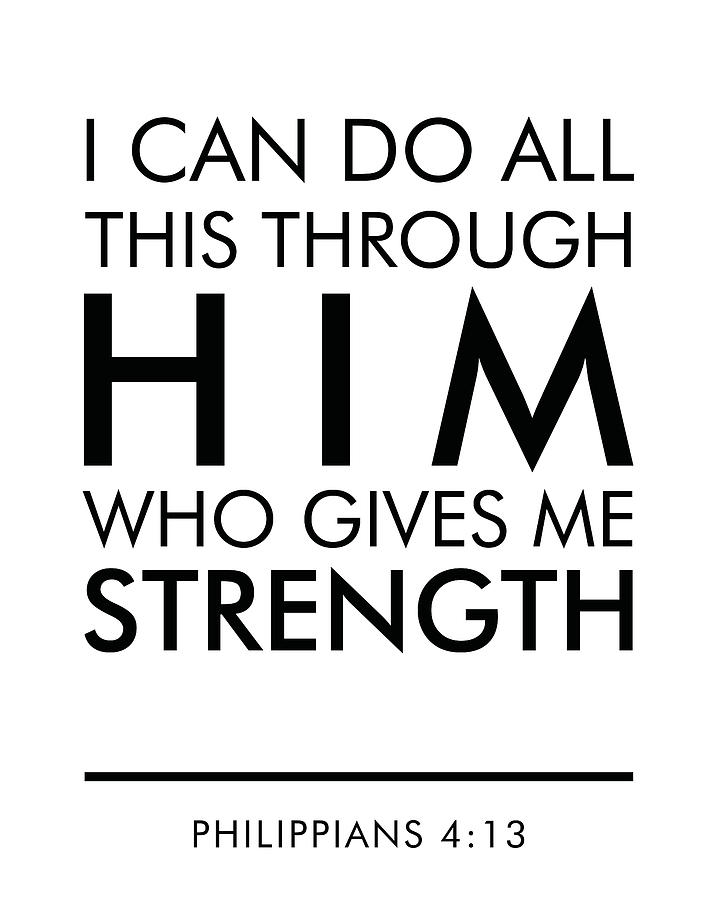 He gives me strength