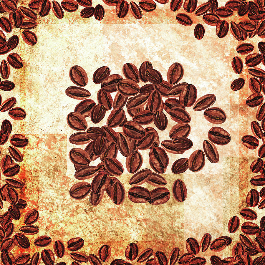 I Dream Coffee Still Life With Beans Painting by Irina Sztukowski