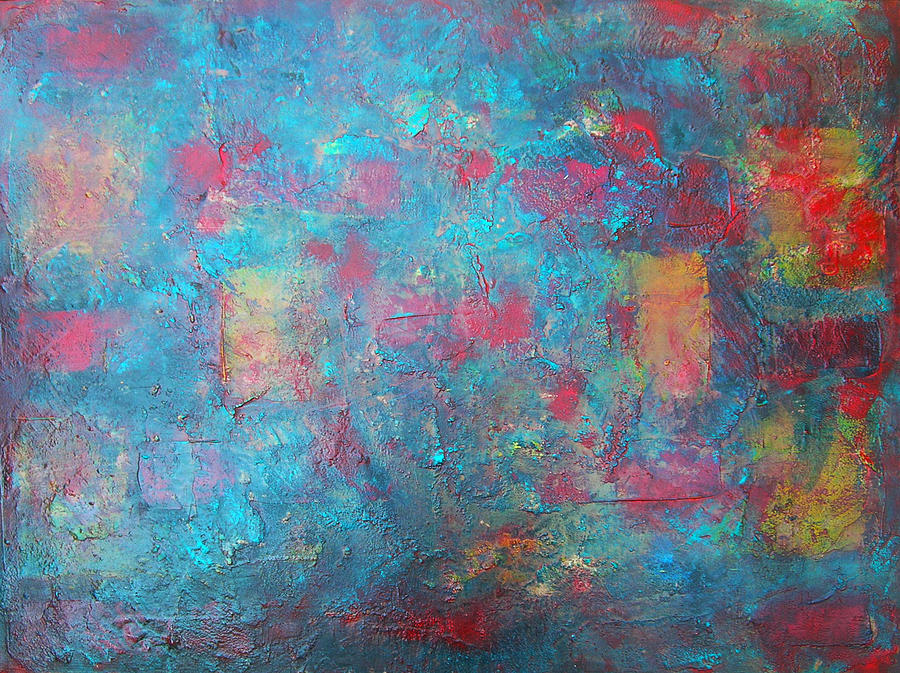 Abstract Painting - I Dream in Technicolor by Brenda Desjardins