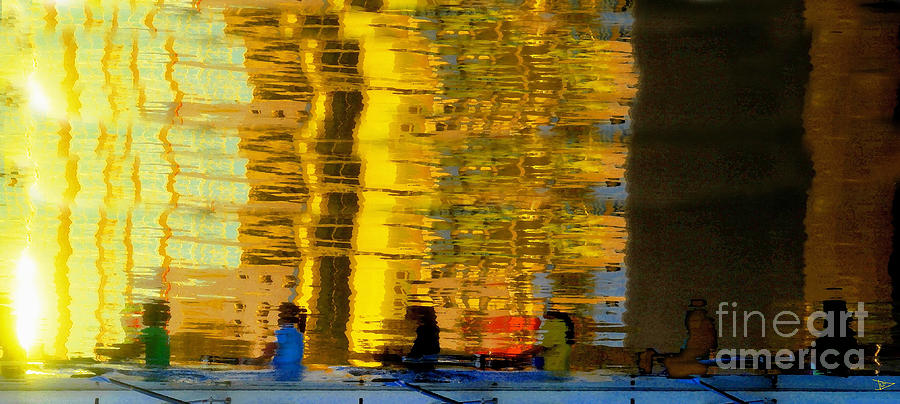 I dreamed of six woman rowing Painting by David Lee Thompson