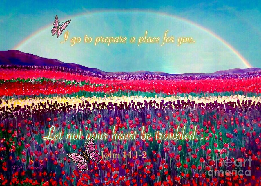 Let Not Your Heart Be Troubled Painting by Kimberlee Baxter
