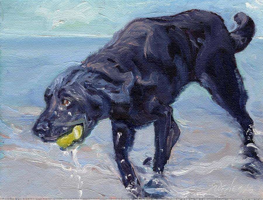 I Got The Ball I Got The Ball  Painting by Sheila Wedegis