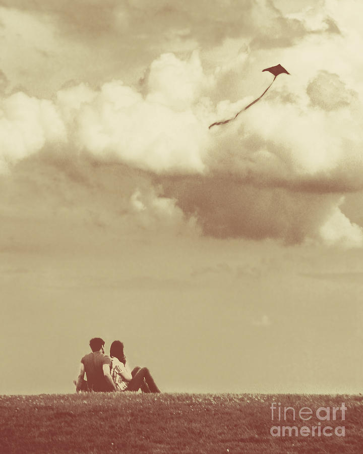 Vintage Photograph - I Had A Dream I Could Fly From the Highest Swing by Dana DiPasquale