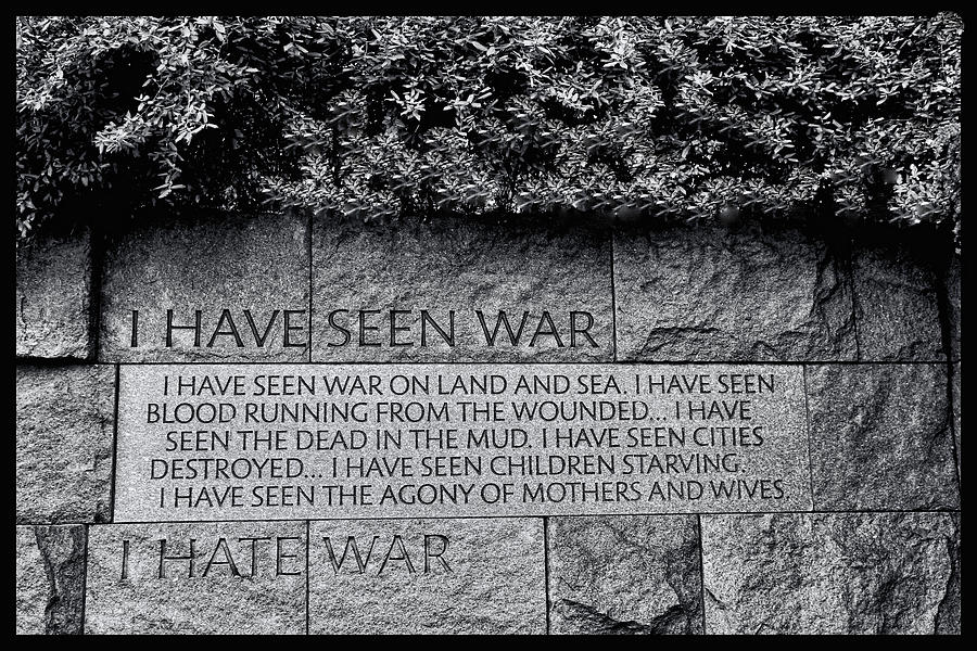 I Hate War Photograph by Allen Beatty