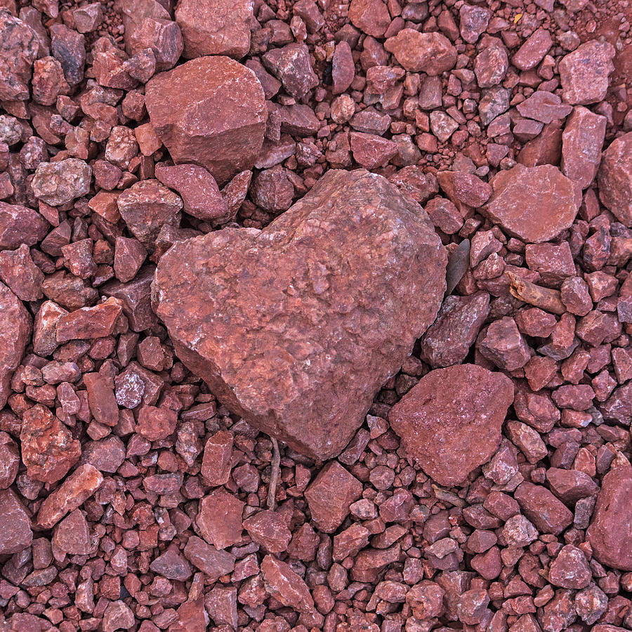 I Heart Arizona Papago Park Heart Shaped Rock Phoenix AZ Photograph by Toby McGuire