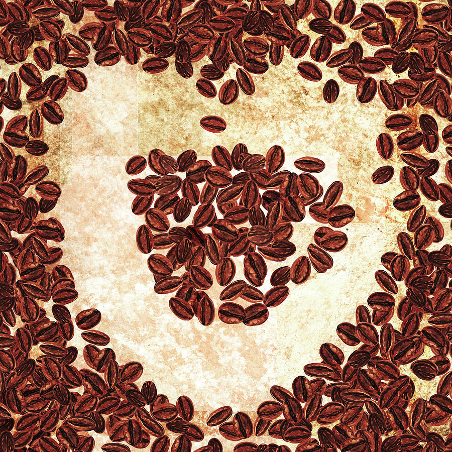 I Heart Coffee  Painting by Irina Sztukowski