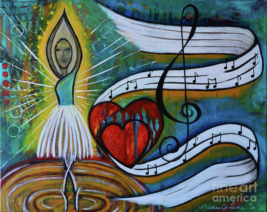 Dance Painting - I Hope You Dance by Nadine Larder Dance Painting - I Hope You Dance by Nadine Larder