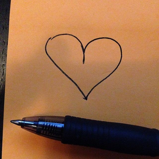Pen Photograph - I Just Like You Is All.

#heart by Hearts And Laserbeams