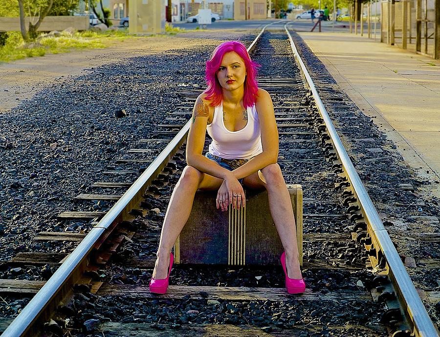 Train Station Photograph - I Just Wanna Go Someplace by Barbara Zahno