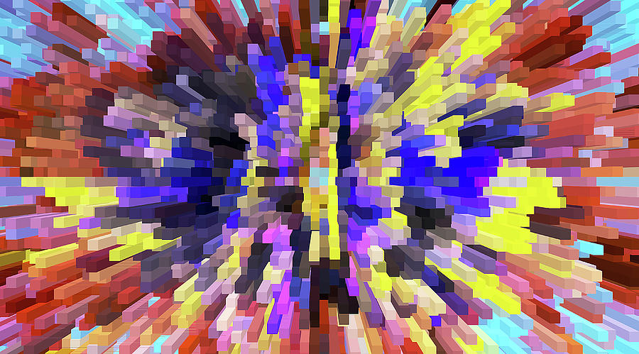 Colorful Block Appeal Digital Art