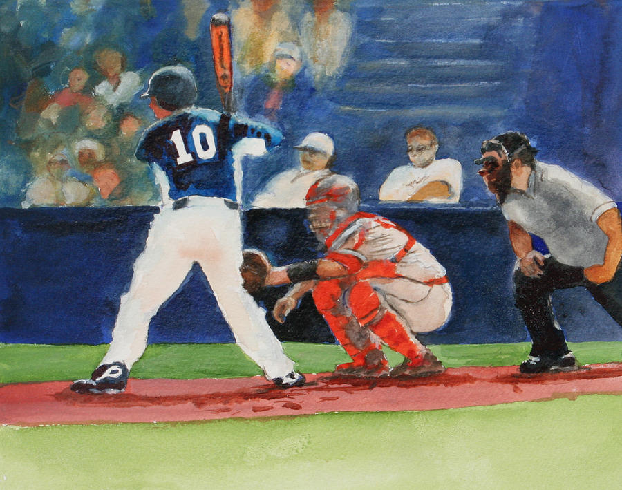 I Love Baseball Painting by Bobby Walters
