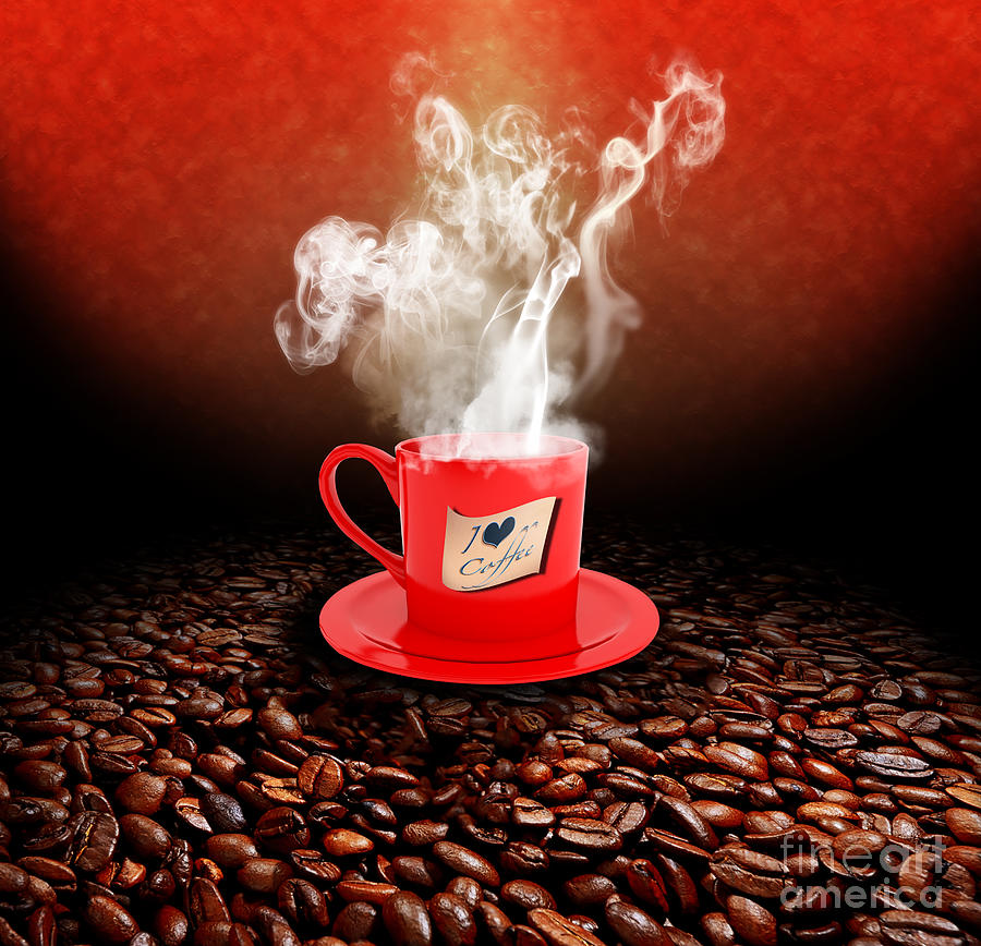 Coffee Photograph - I Love Coffee by Stefano Senise