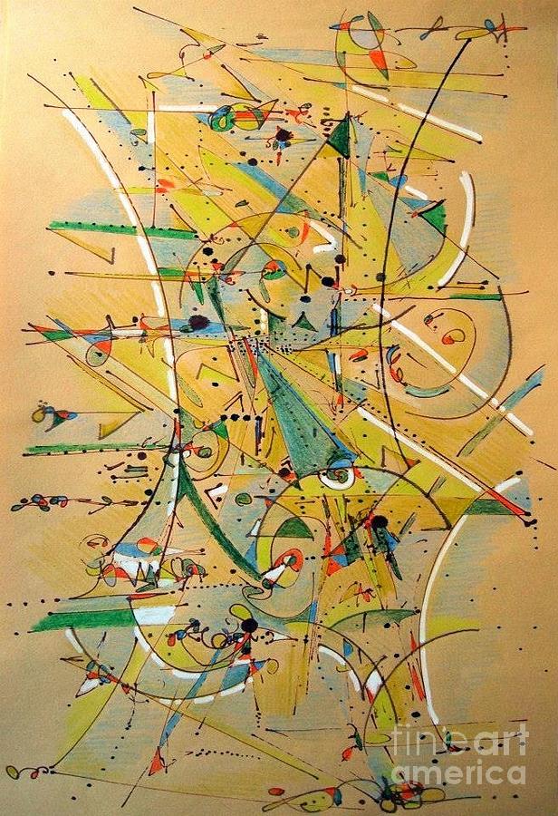 I Love Kandinsky  Painting by Nancy Kane Chapman