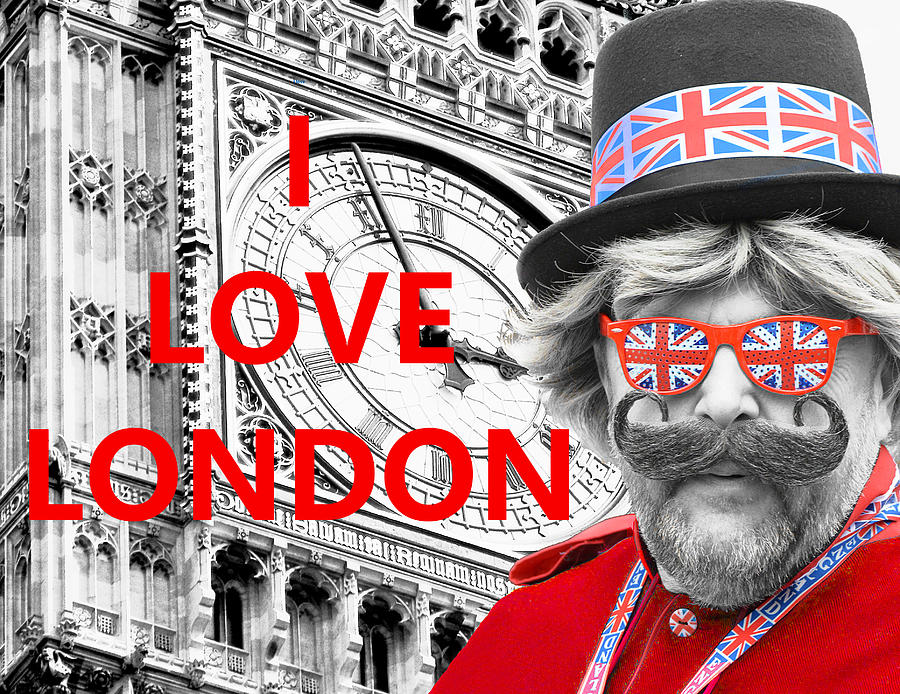 I Love London Photograph by Suzanne Powers