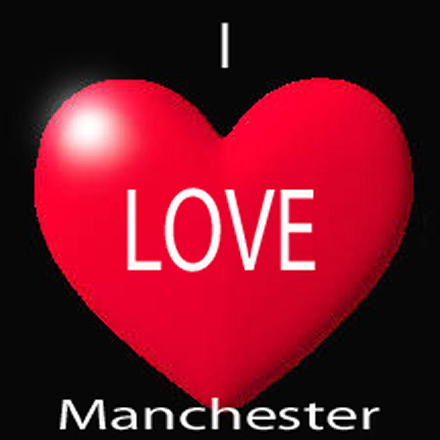 I Love Manchester  Digital Art by The Lovelock experience