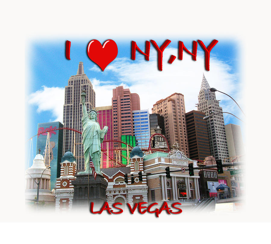Las Vegas Photograph - I Love NY NY by Gravityx9  Designs