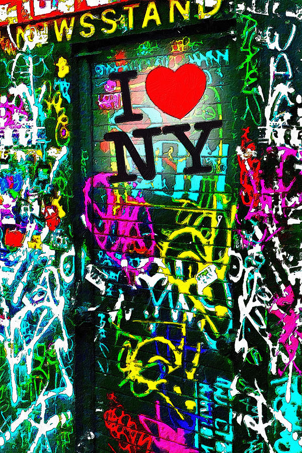 I Love NY Painting by Tony Rubino