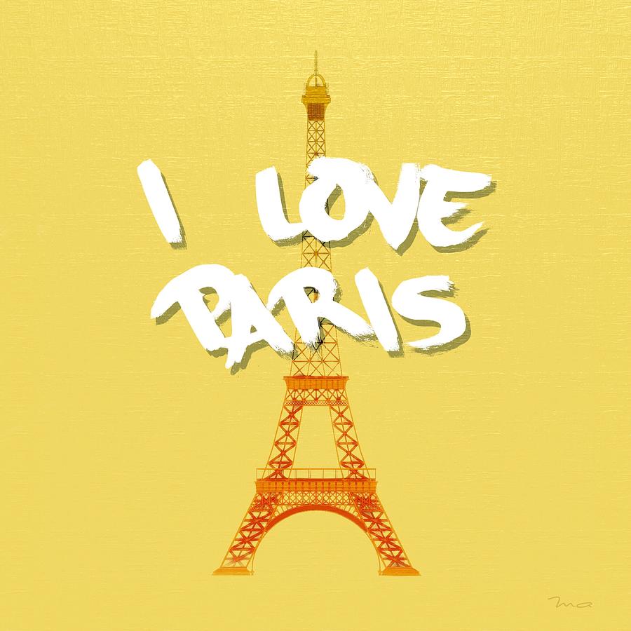 I Love Paris Painting by Mark Taylor