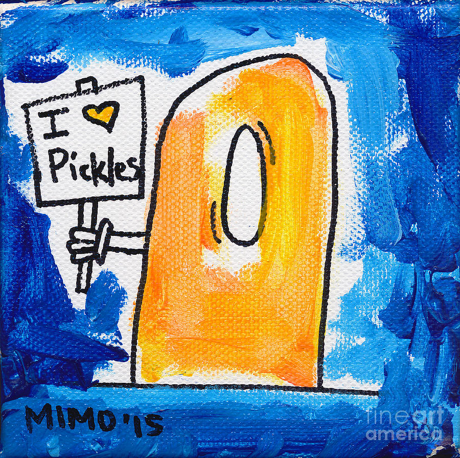 I Love Pickles Painting