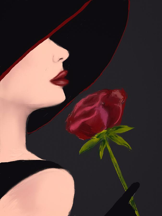 I Love Red Roses Digital Art by Michele Koutris