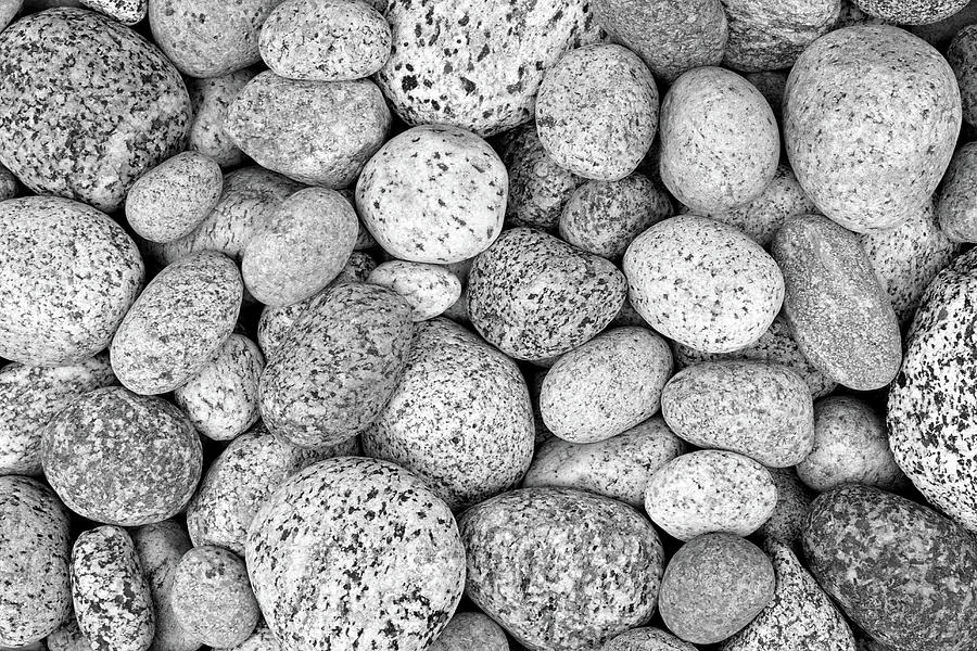 Black And White Photograph - I Love Stones Black and White by Kathi Mirto