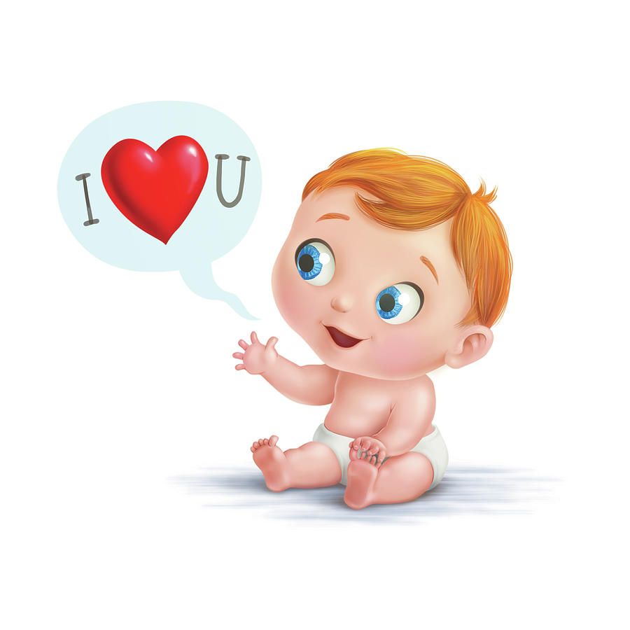 Baby Love Icon Cartoon Style Royalty Free Vector Image 