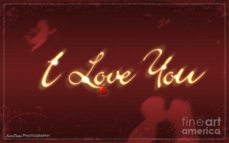 I Love You Greeting Card Digital Art by Scott Parker