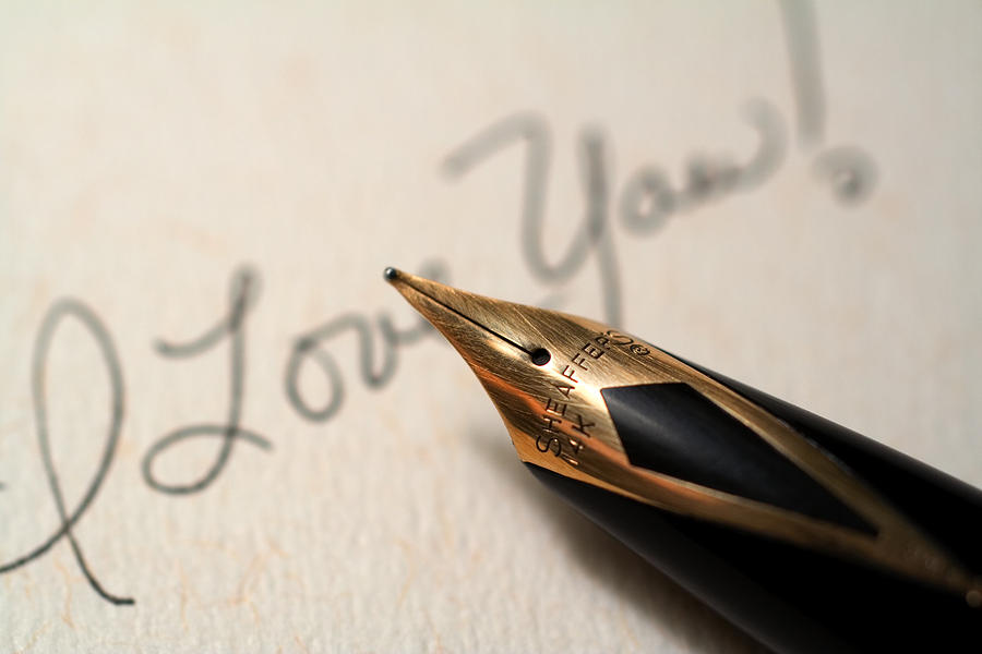 Pen Photograph - I Love You by June Marie Sobrito