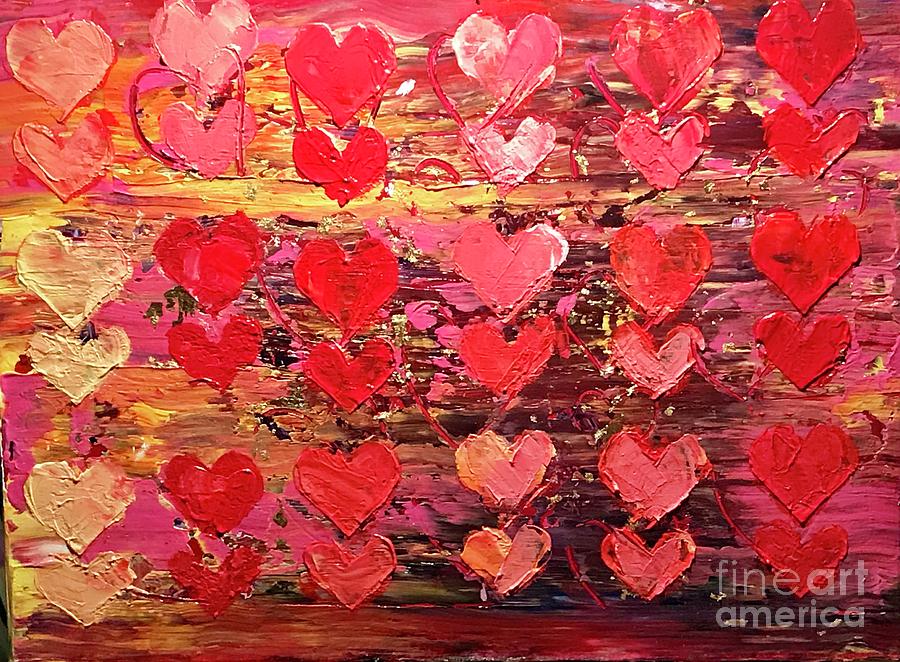 I Love You More Painting by Sherry Harradence