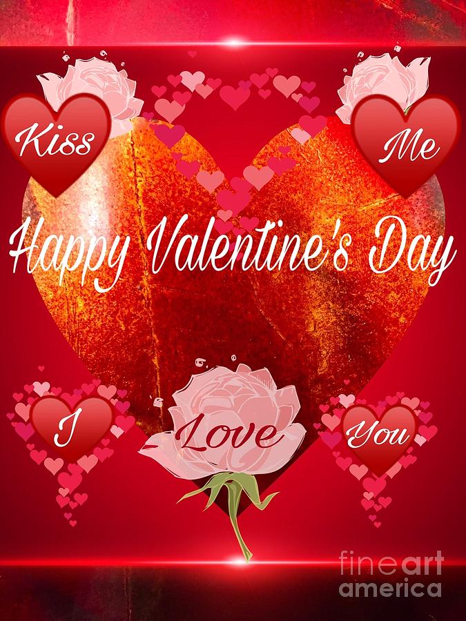 I Love You Valentine  Digital Art by Gayle Price Thomas