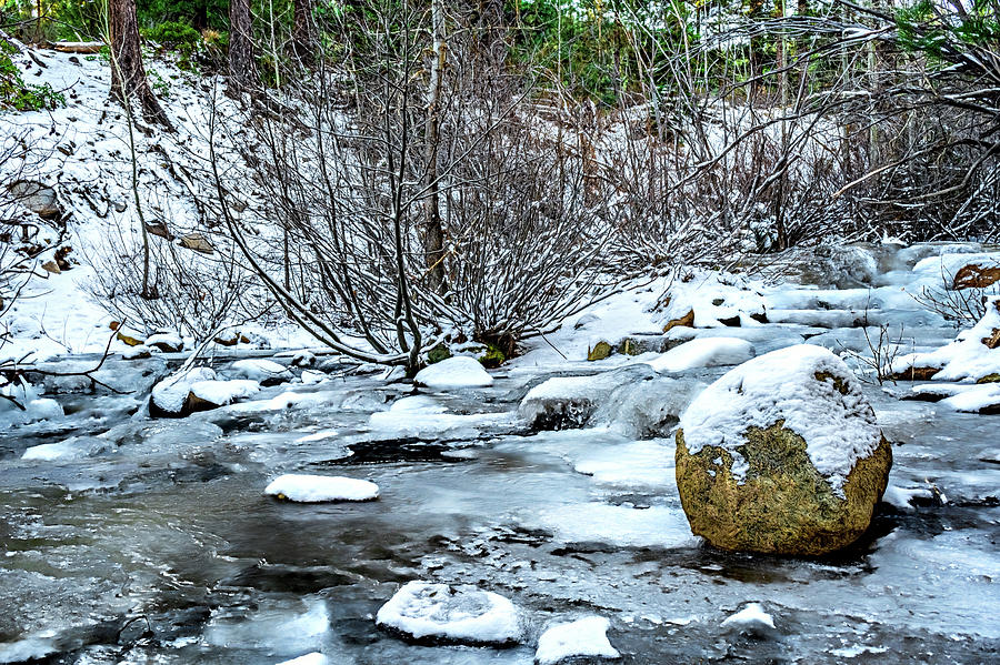 Water, Snow and Ice Photograph by Maria Coulson