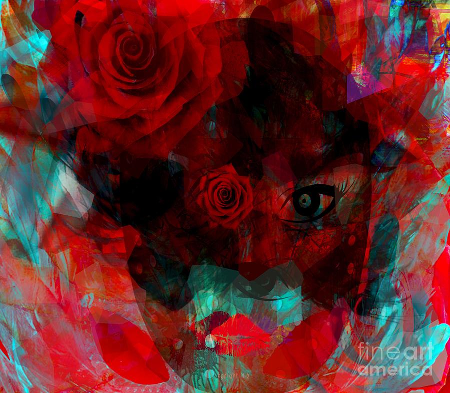 I Named You Rose Digital Art by Fania Simon
