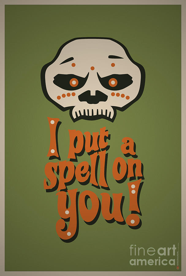 I Put a Spell On You Voodoo Retro Poster Digital Art by Tom Mayer II Monkey Crisis On Mars