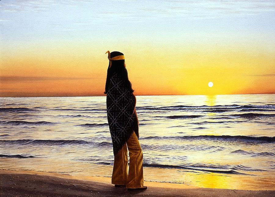 Sunset Painting - I remember Deedee by Conrad Mieschke