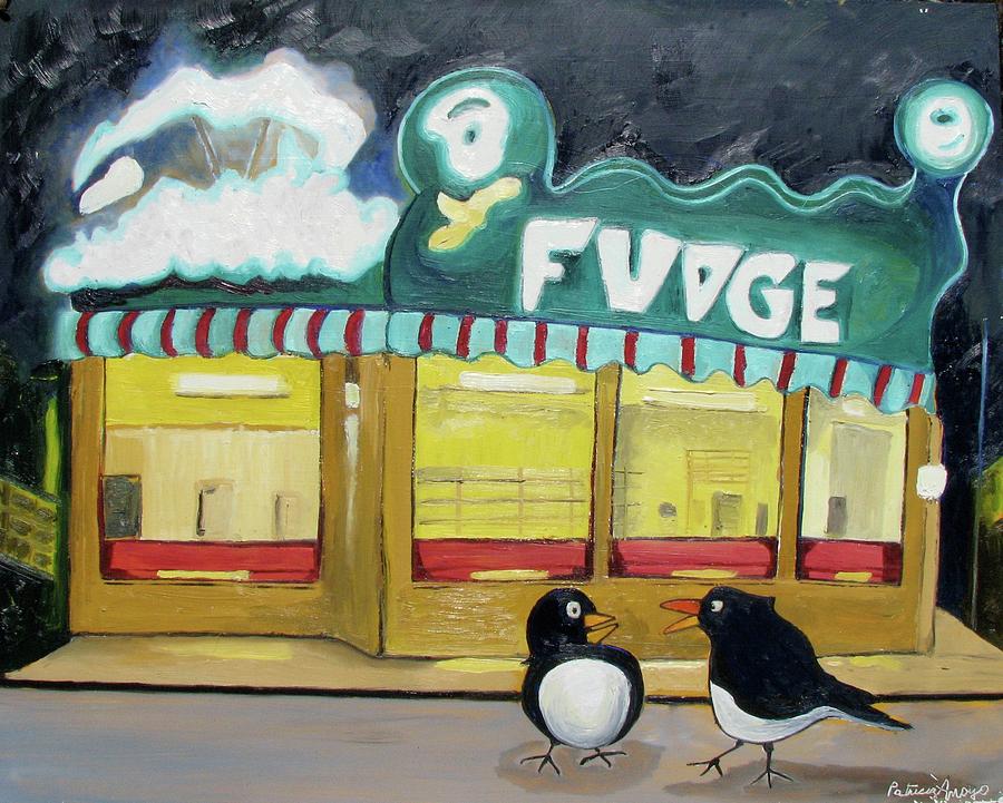 I Said Flounder not Fudge Painting by Patricia Arroyo