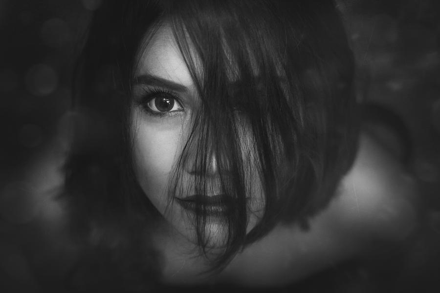 Black And White Photograph - I Saw You by Ivan Marlianto