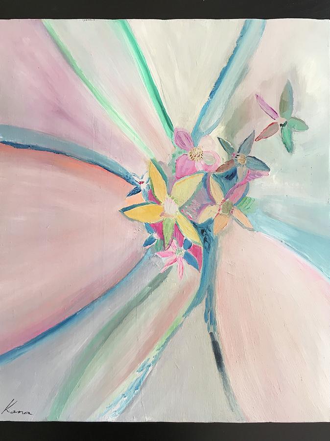 Flower Painting - I Saw You by Kanako Kumamaru