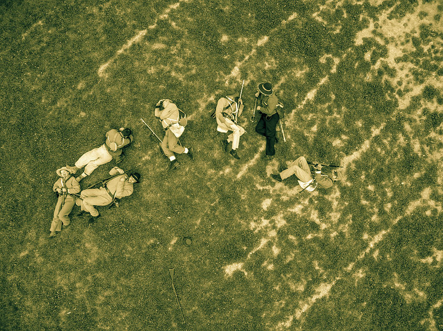 I see dead soldiers sepia Photograph by Star City SkyCams