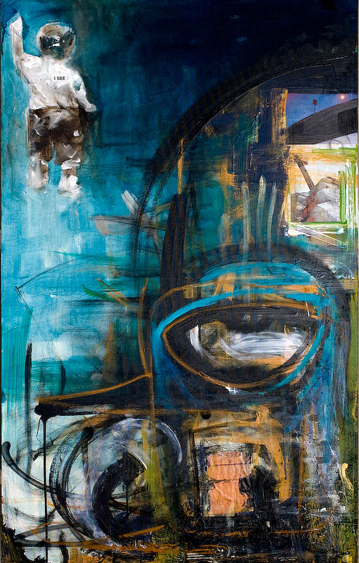 Mixed Media Painting - I See by Robert Harris Mixed Media Painting - I See by Robert Harris